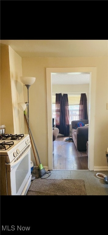 hallway with baseboards