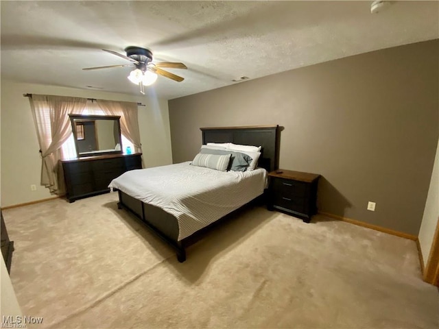 5 Grandview Dr, Mineral Wells, WV 26150 - bedroom with light carpet, ceiling fan, and baseboards