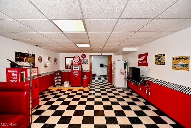 10400 Stoneacre St NW, Canal Fulton, OH 44614 - playroom with a paneled ceiling and tile patterned floors