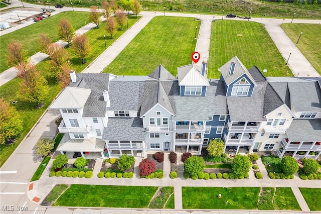 bird's eye view featuring a residential view