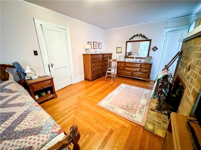 bedroom featuring baseboards