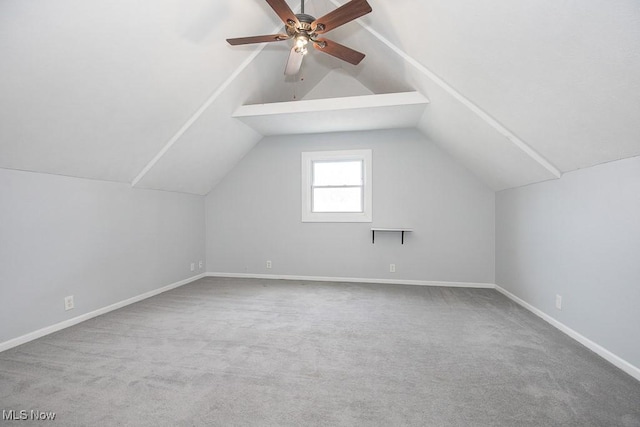 11915 Franklin Blvd, Lakewood, OH 44107 - bonus room featuring lofted ceiling, carpet, a ceiling fan, and baseboards