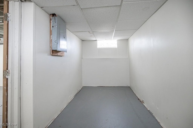 11915 Franklin Blvd, Lakewood, OH 44107 - basement featuring a paneled ceiling