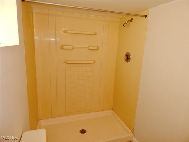 bathroom with walk in shower