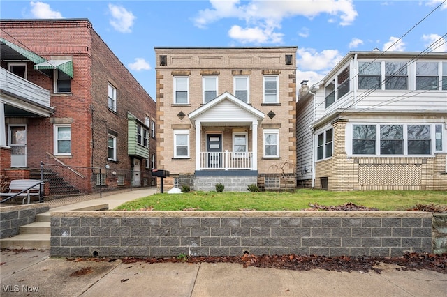 multi unit property with brick siding