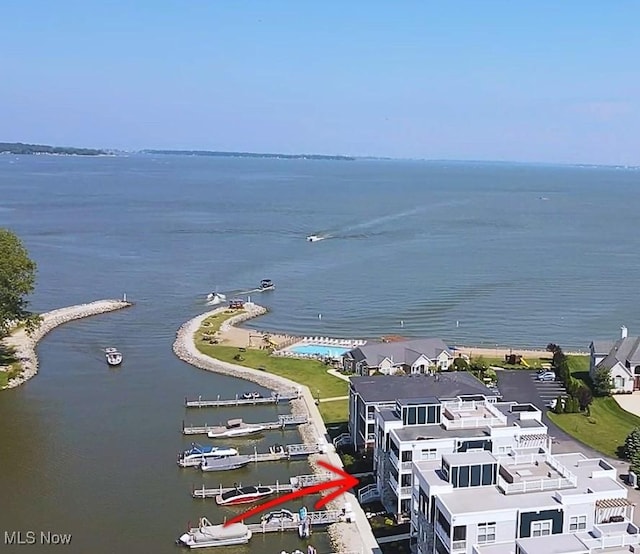 2568 S Waterside Ct Unit 211, Lakeside-Marblehead, OH 43440 - drone / aerial view of a large body of water