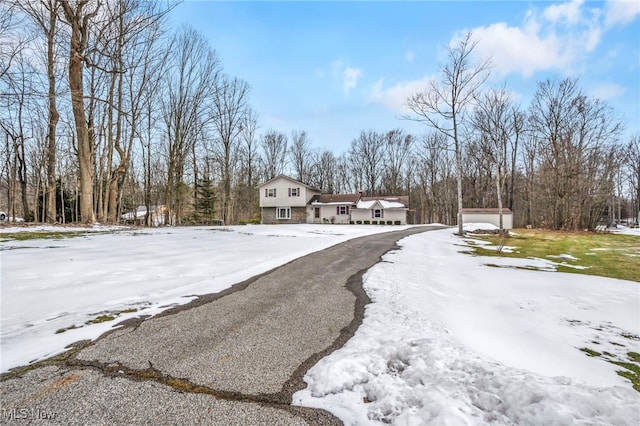 view of front of property featuring stone siding