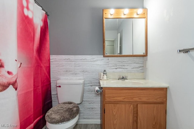 full bath with vanity and toilet