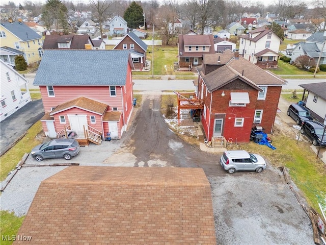 birds eye view of property featuring a residential view