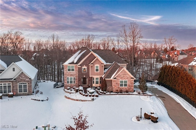 view of front of house featuring stone siding