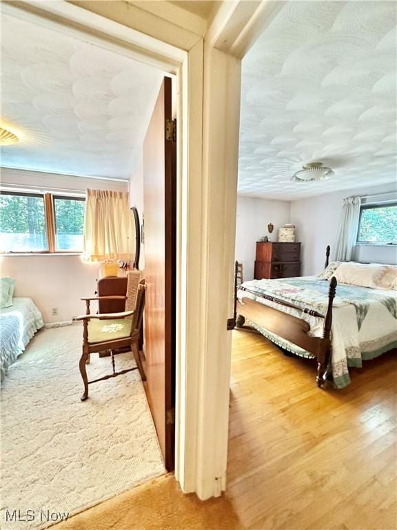 bedroom featuring wood finished floors