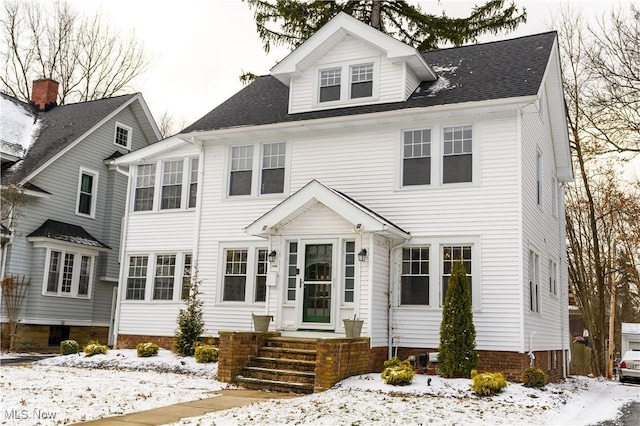 view of traditional style home