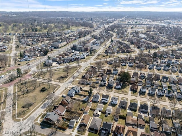 drone / aerial view featuring a residential view