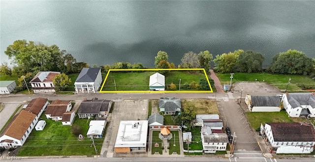 drone / aerial view featuring a residential view