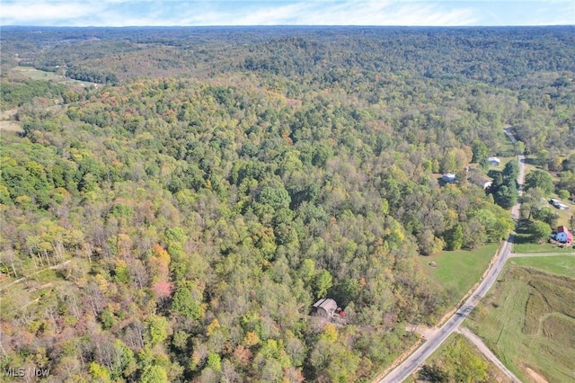 aerial view with a view of trees