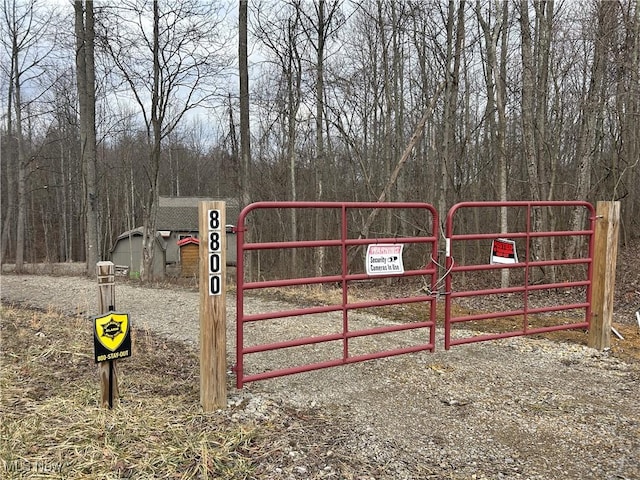 view of gate