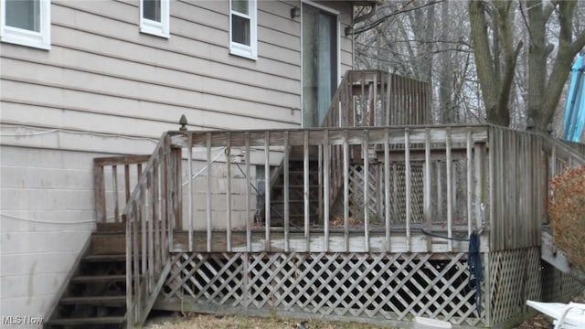 exterior space with a wooden deck