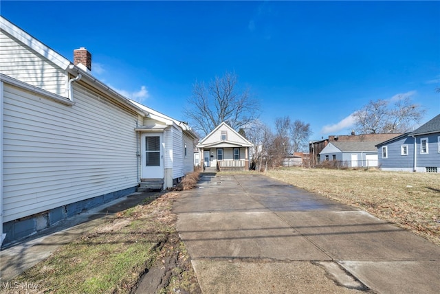 view of yard with entry steps