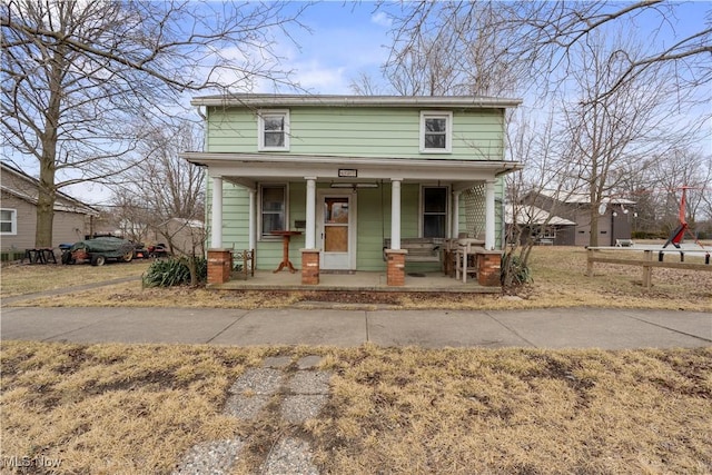 view of front of house featuring a porch