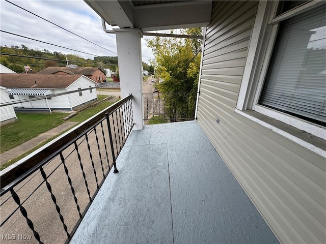 view of balcony