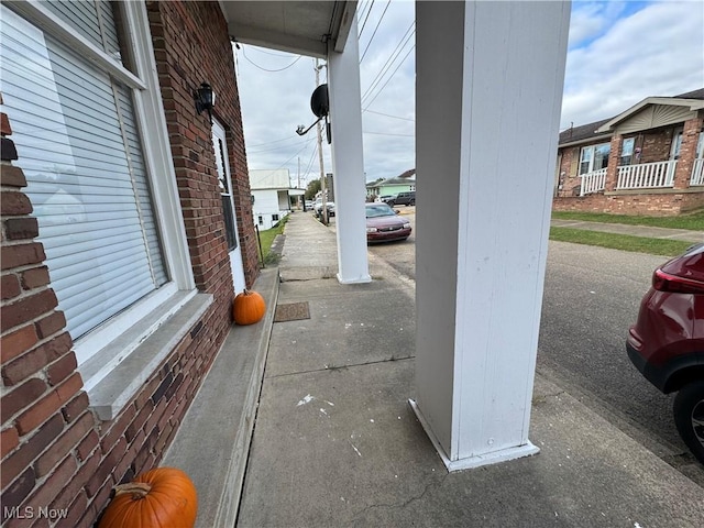 view of patio / terrace with a porch