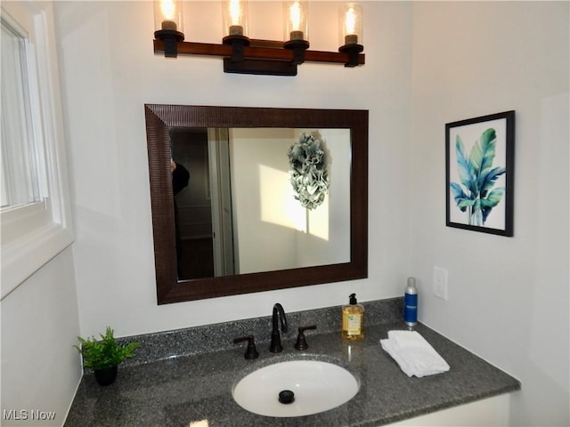 bathroom featuring vanity