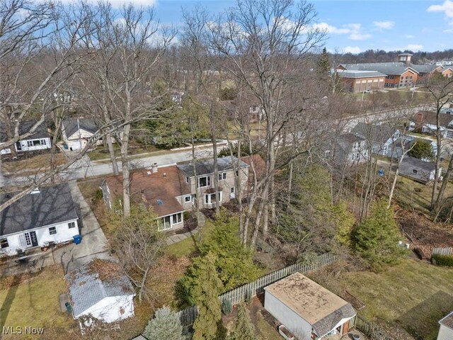 drone / aerial view featuring a residential view