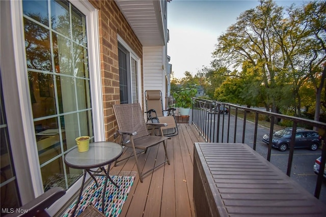 view of balcony