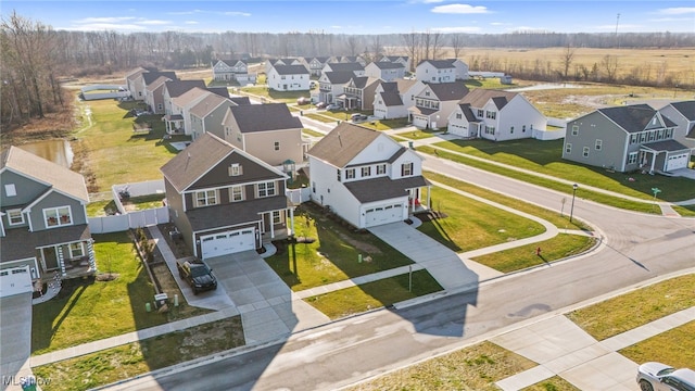 birds eye view of property featuring a residential view