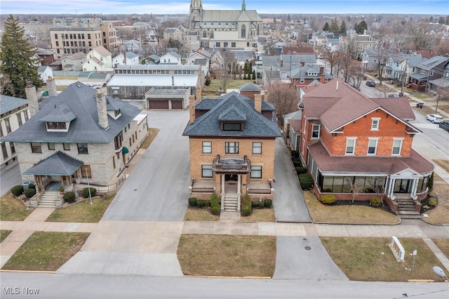 bird's eye view with a residential view