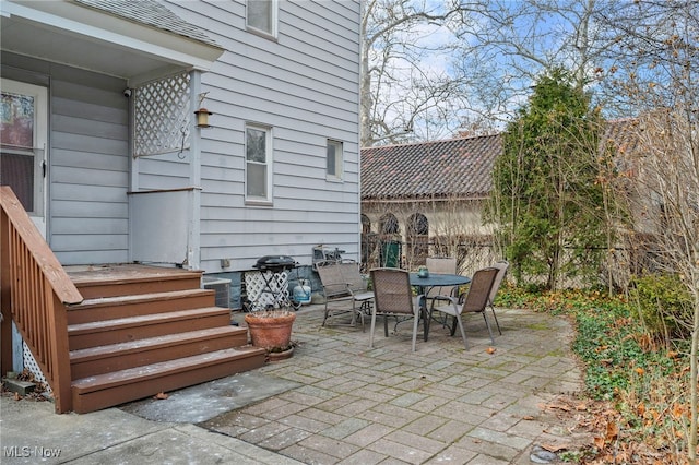 view of patio / terrace featuring outdoor dining area