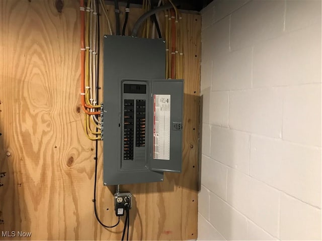 utility room featuring electric panel