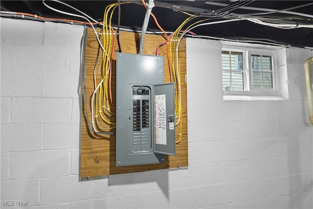 utility room featuring electric panel