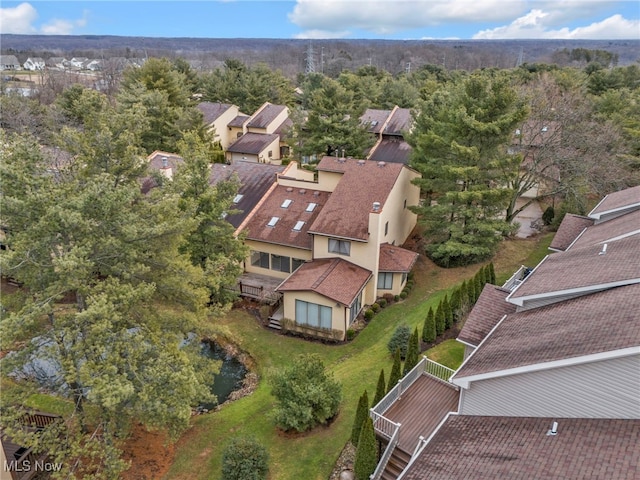 bird's eye view featuring a residential view