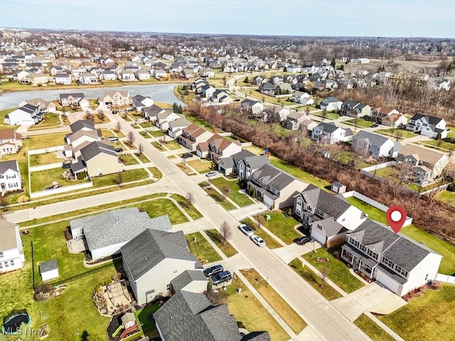 birds eye view of property featuring a residential view