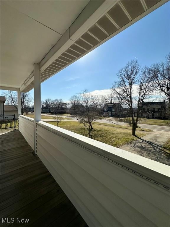 view of balcony