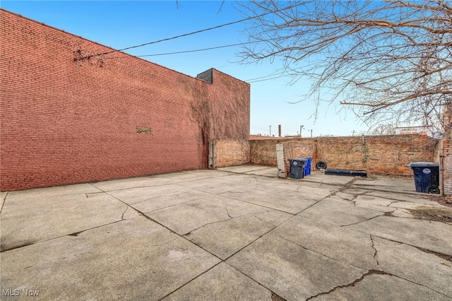 view of patio with fence