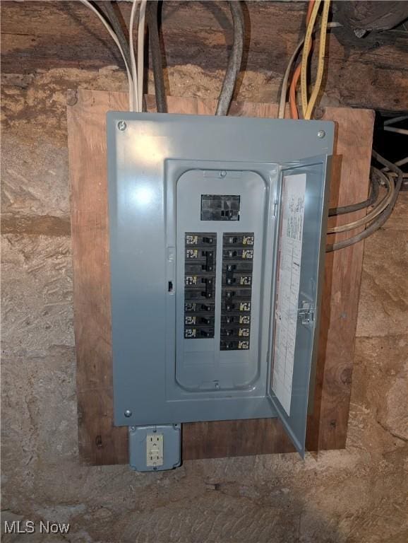 utility room with electric panel