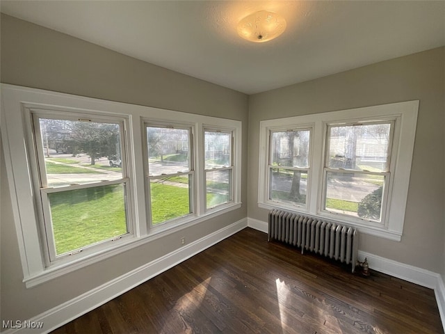 3096 Meadowbrook Blvd, Cleveland Heights, OH 44118 - unfurnished sunroom featuring plenty of natural light and radiator heating unit