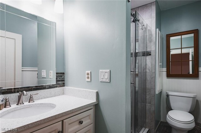 1518 Washington Ave, Parkersburg, WV 26101 - full bath featuring toilet, a shower stall, and vanity