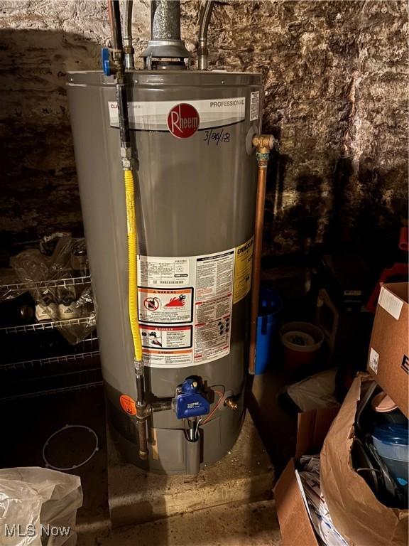 utilities featuring water heater