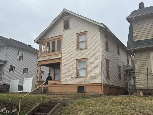 view of rear view of property