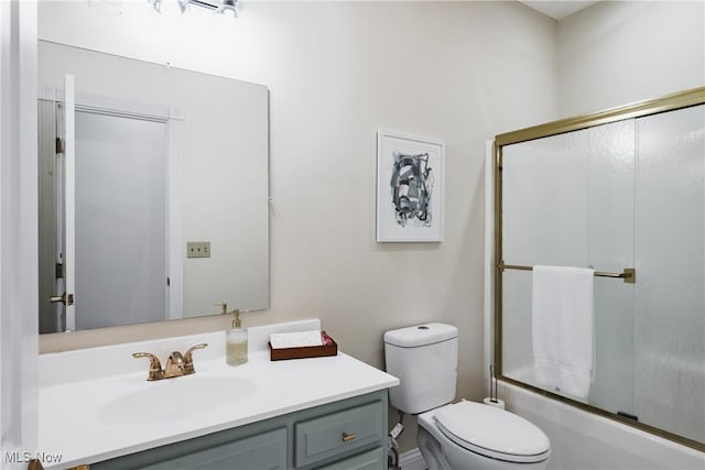 1003 Duncan Ln, Parkersburg, WV 26104 - full bath featuring vanity, enclosed tub / shower combo, and toilet