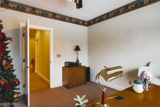 1003 Duncan Ln, Parkersburg, WV 26104 - office area with baseboards and carpet