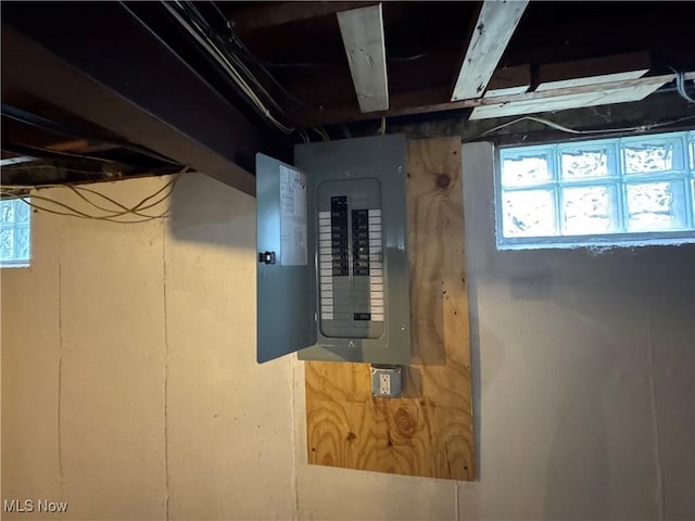 utility room with electric panel