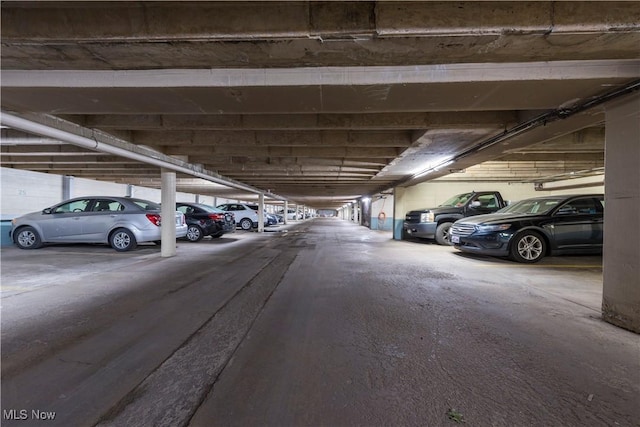 view of parking deck