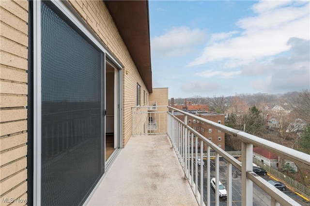 view of balcony