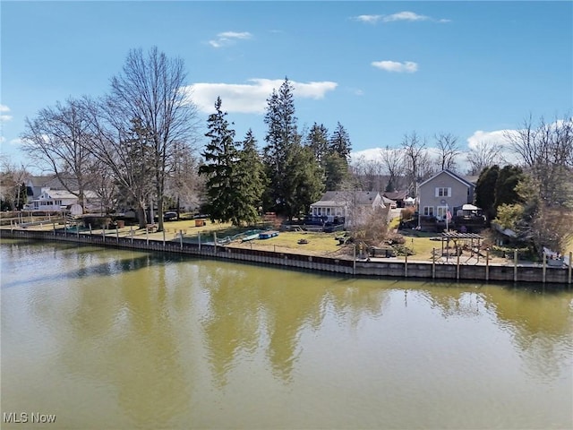 water view with a residential view