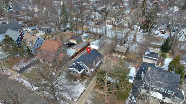 bird's eye view featuring a residential view