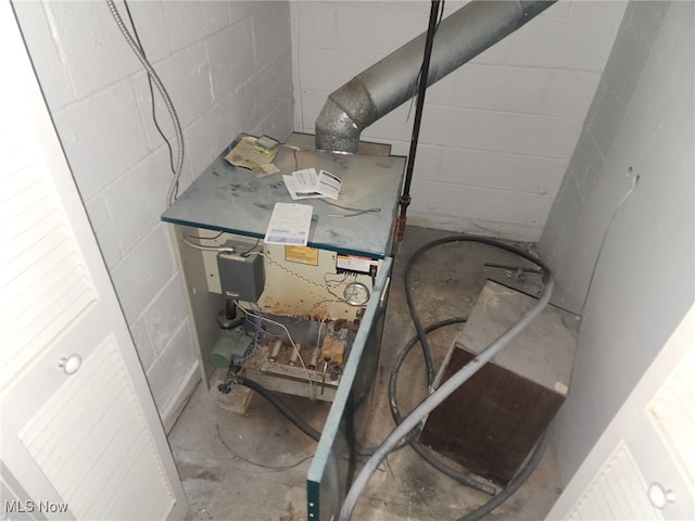 view of utility room